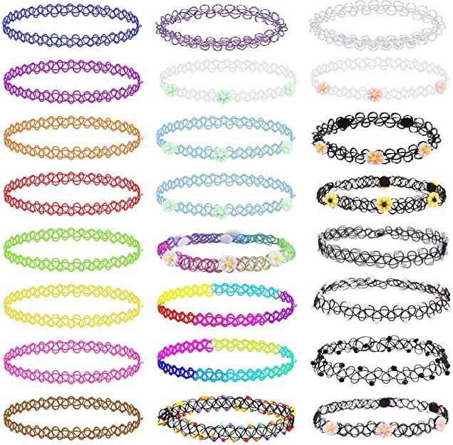 Picture of Fishing line necklace hand woven fishing line tattoo vintage necklace clavicle chain fashion factory in stock wholesale