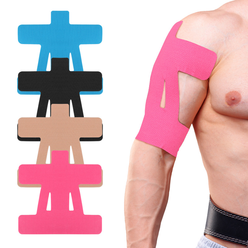 Elastic Shoulder Patch Badminton Weightlifting Shoulder Muscle Patch Fixed Support Anti-friction Sports Bandage Intramuscular Patch