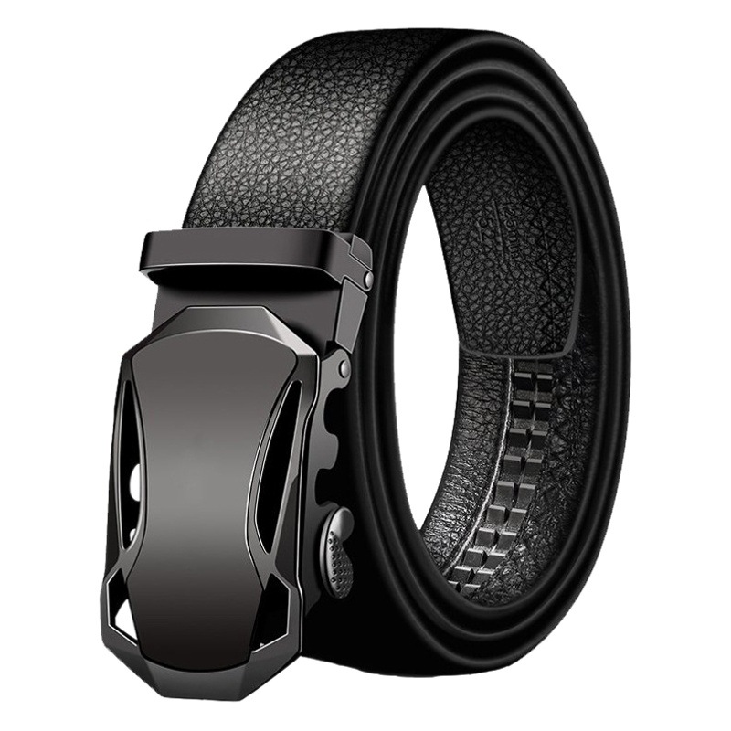Men's Belt Aliexpress Automatic Buckle Trouser Belt Korean Style Trendy Casual Cross-Border Business Youth Middle-Aged Business Trouser Belt