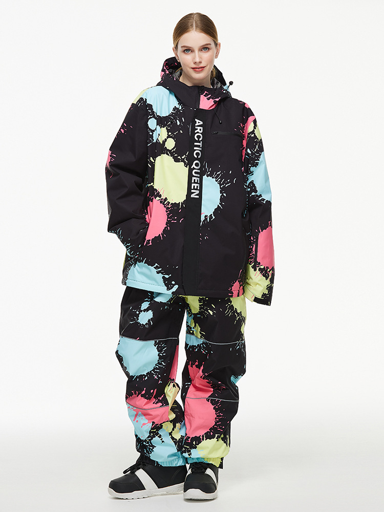 Picture of Ski Suit Women's Men's Ski Pants Loosen OVER SIZE Winter Outdoor Waterproof Warm Snowboard Pants