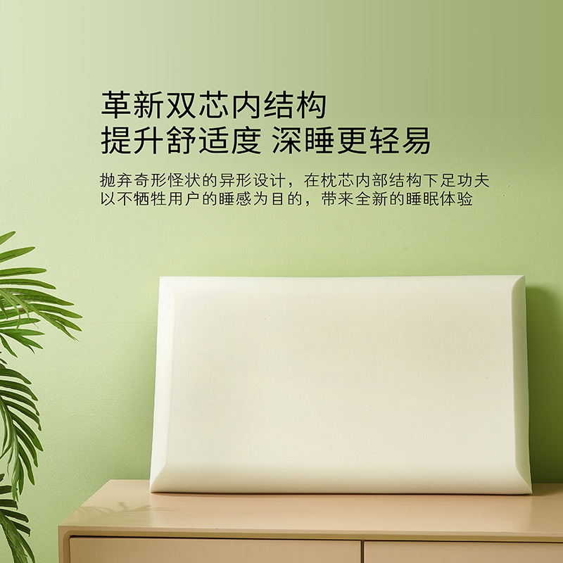 Picture of Slow Rebound Memory Pillow Double Memory Foam Pillow Zero Pressure Neck Pillow to Help Deepen Sleep Pillow Core