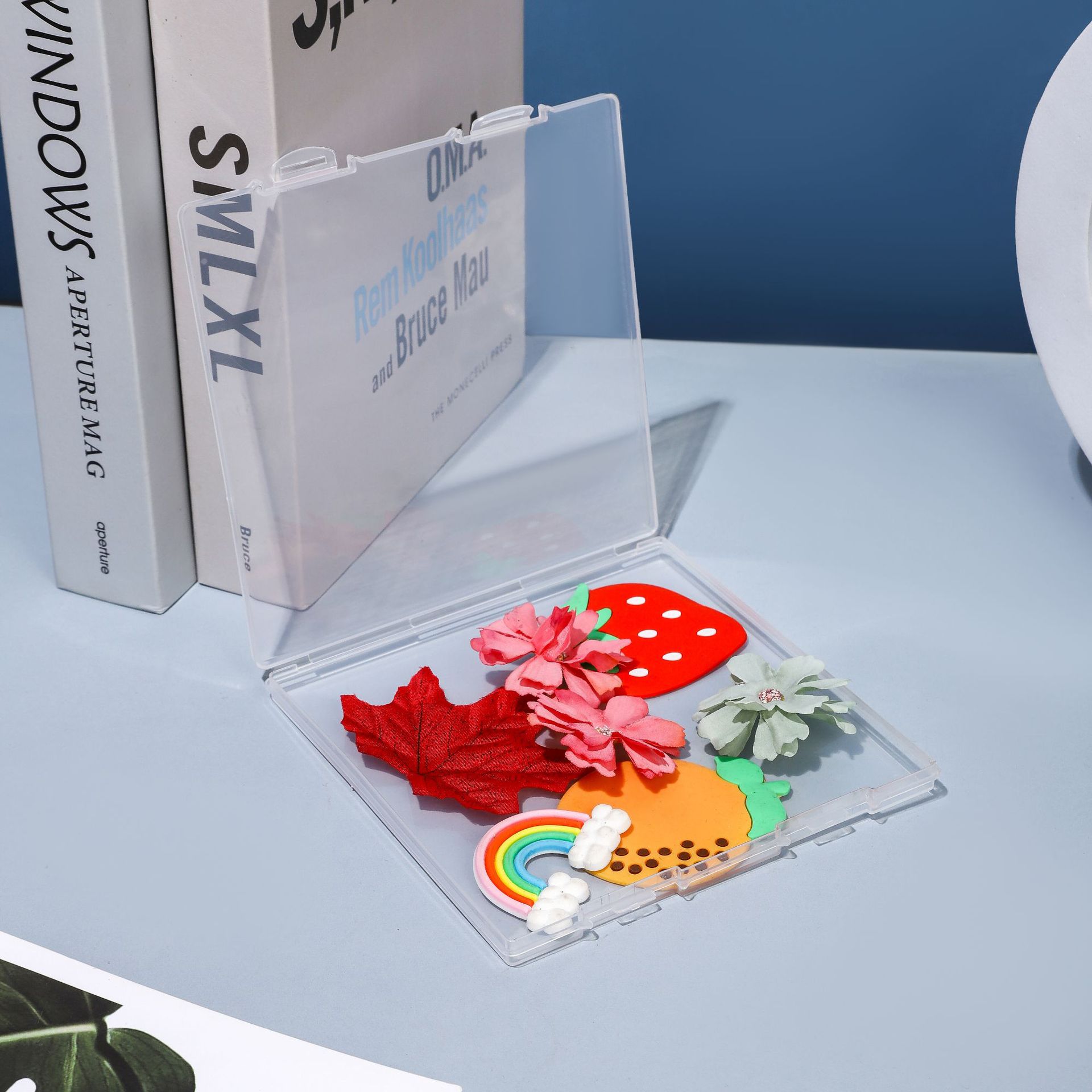 Children's Tangram Puzzle Puzzle Packaging Box Toy Teaching Aware Learning Tools Display Box Plastic Large Square Box Thin Box