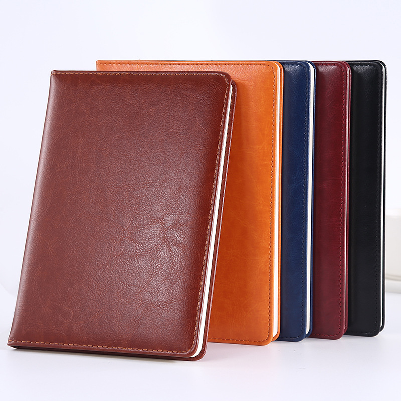 Picture of High-End Leather Notebook A5 Thick Notebook Gift Box Set Conference Notepad Business B5 Notebook Custom Logo