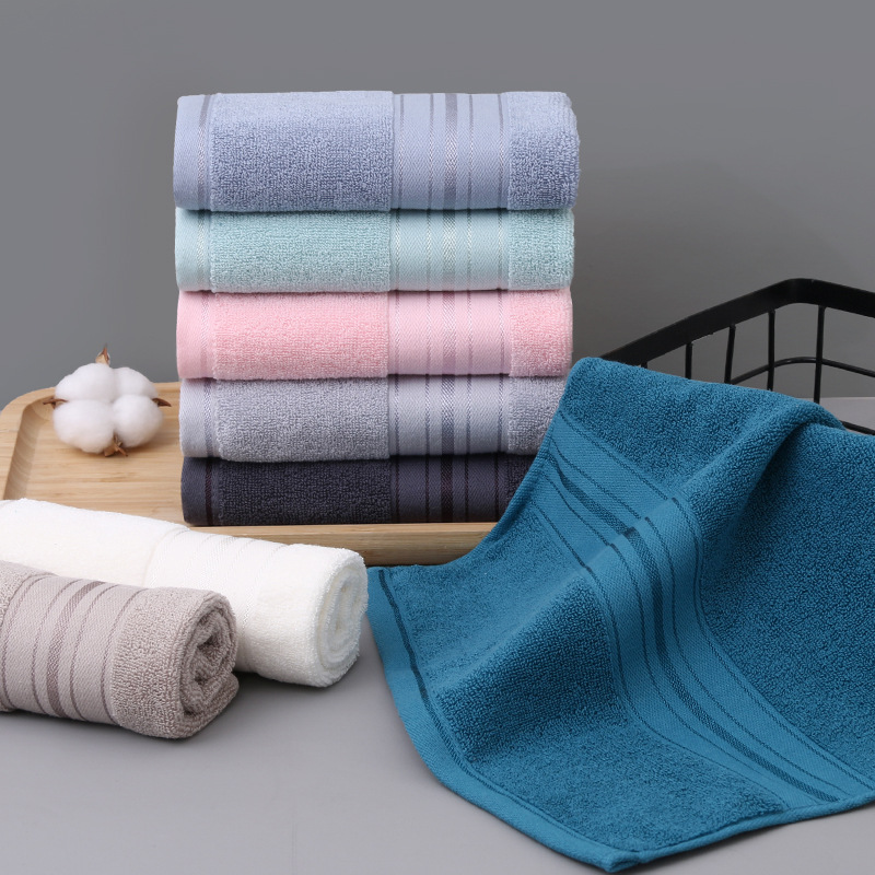 Picture of Pure Cotton Type a Cotton Square Towel, Thickened and Soft, Plain Cotton Towel for Home Use, Children's Face Towel for Kindergarten