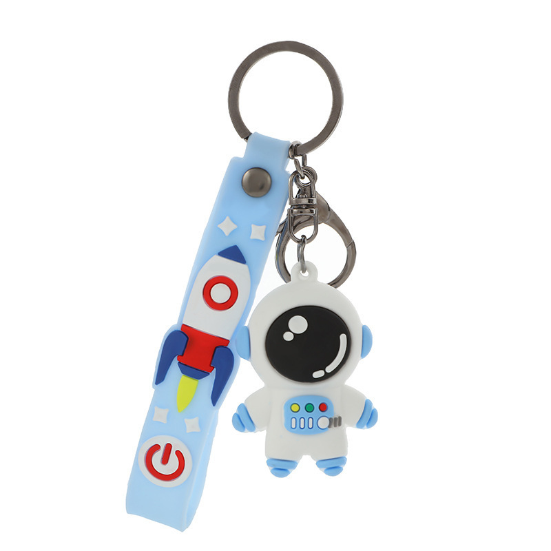 Picture of Spot cartoon astronaut keychain ornaments cute schoolbag anti-lost spaceman doll pendant handbag accessories
