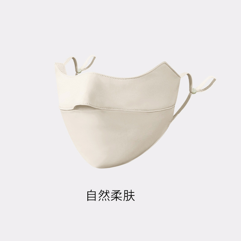 Picture of Sunscreen Mask Women's Sunshade Eye Angle Summer Riding Outdoor UV Protection Nylon Ice Silk Mask Black Men