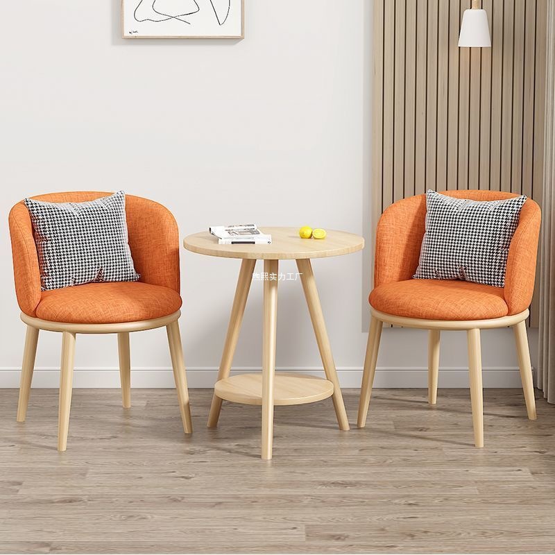 Balcony, leisure table and chairs, living room, light luxury tea table and chair combination, B&B hotel, Internet celebrity table and chair set, three-piece set