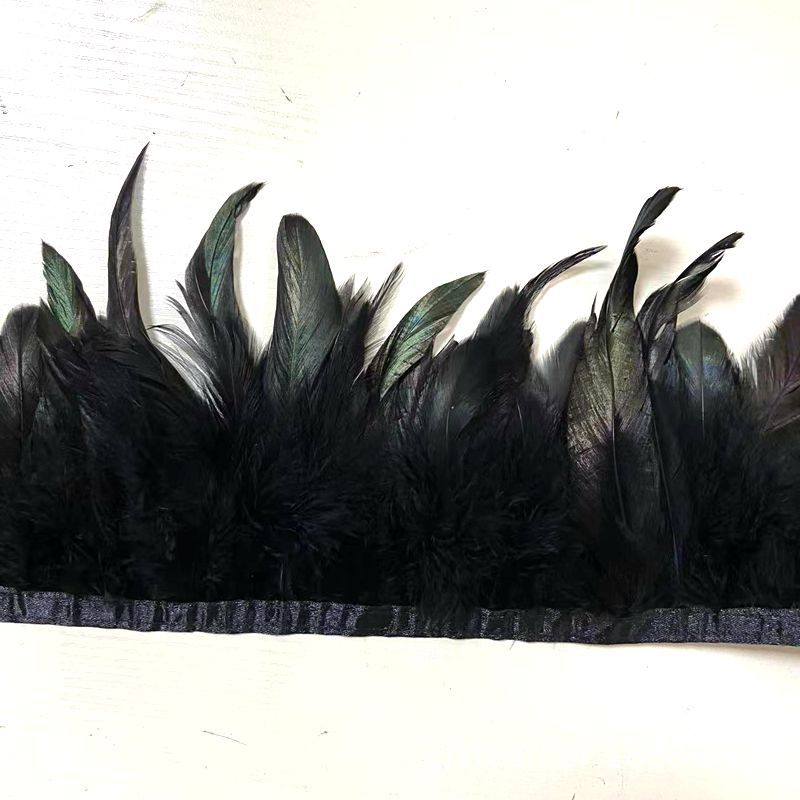 Factory spot wholesale thick encryption black swimming wool cloth with 10-20cm swimming wool cloth clothing accessories