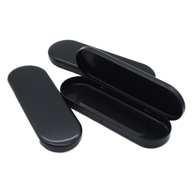 Split needle blackhead tool tinplate box packaging flip tweezers beauty needle packaging frosted iron box pen gift box