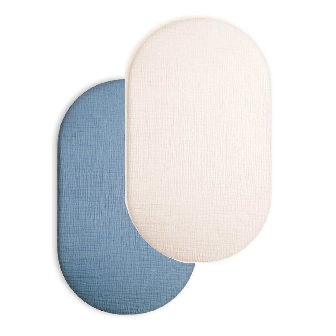 Cross-border Cotton Wrinkled Cloth Baby Fitted Non-slip Crib Cover Double-layer Cotton Gauze Breathable Nursing Table Mattress Outer Cover