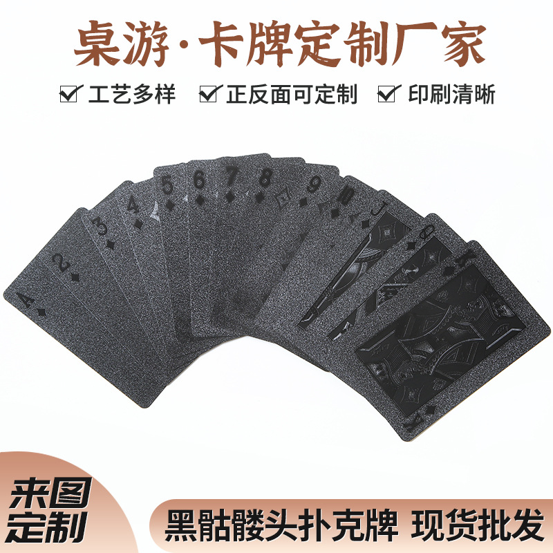 Creative Thickeneded High-End Poker Card Gold Foil Durable Pvc Waterproof Board Game Commemorative Collection Poker Magic