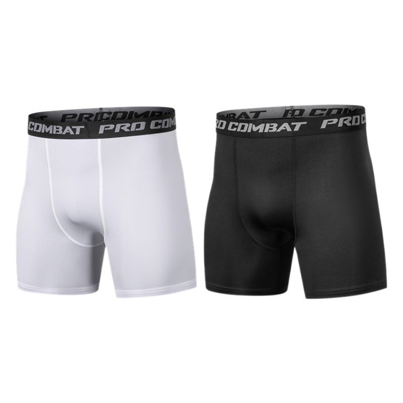 Sports Shorts Men's Tights Running Basketball Leggings Breathable Compression Pants Track and Field Fitness Pants Quick-Drying