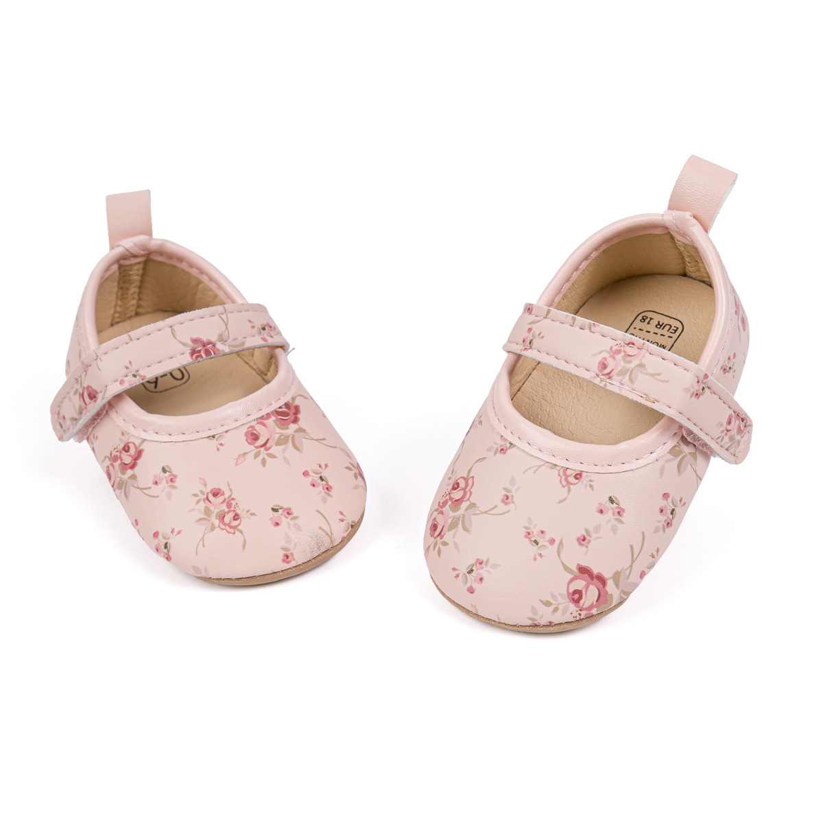 Picture of Amazon New Baby Shoes Printed Pattern Princess Shoes Velcro Anti-Slip Rubber Sole Toddler Shoes Baby Shoes