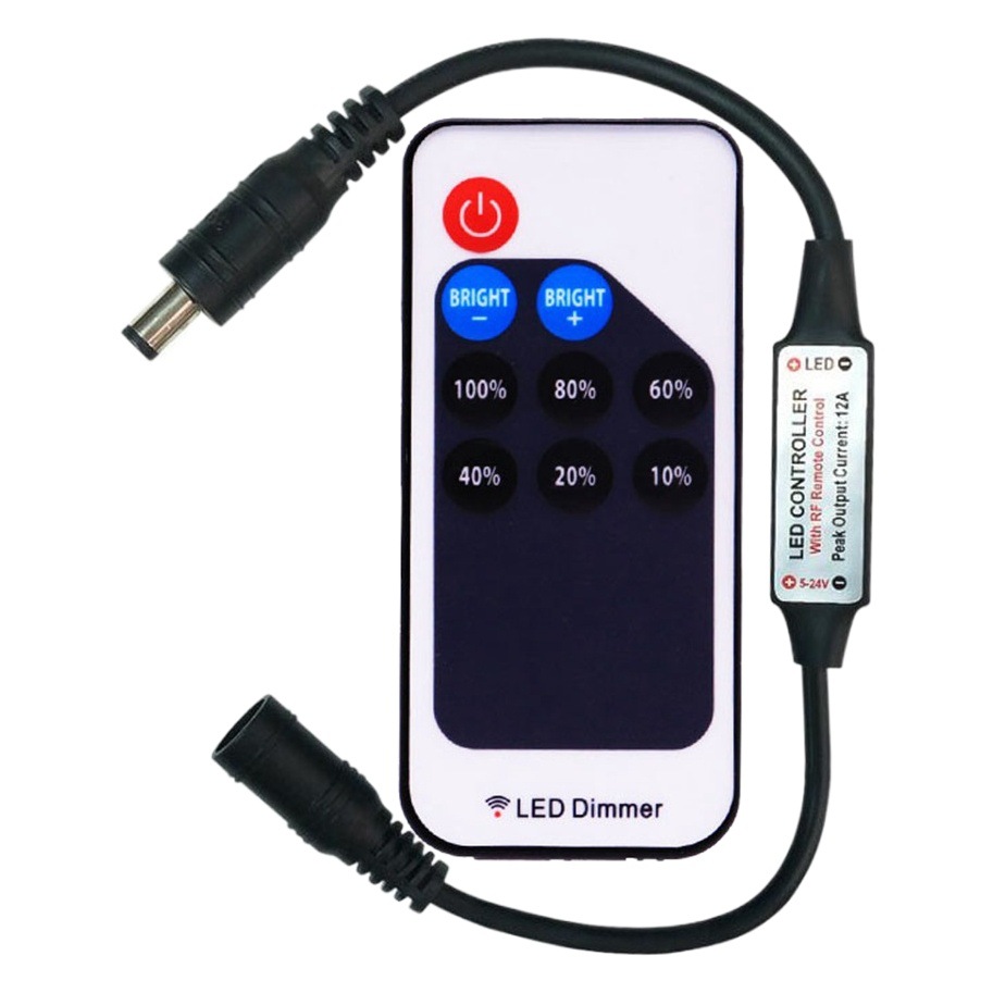9 key RF wireless remote control LED monochrome light bar controller LED monochrome light with dimmer Module Controller
