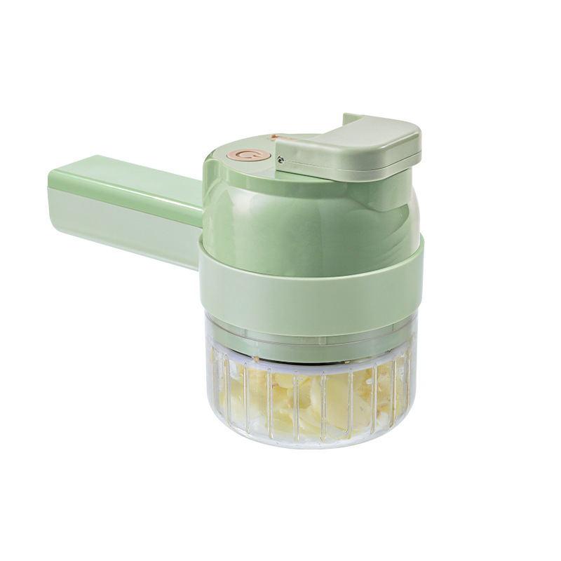 Picture of Gatling Vegetable Cutter New Multi-functional Household Slicing Artifact Storm Electric Garlic Stamping Supplemental Handheld Cooking Machine
