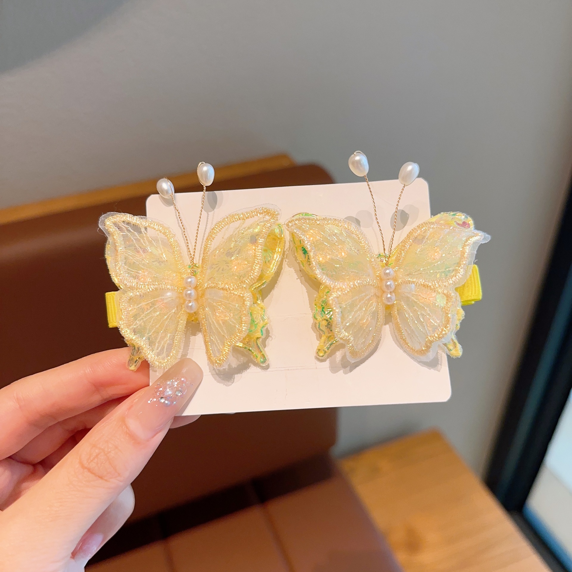 Picture of Hanfu Headwear for Girls and Children Chinese Style Walking Tassel Hairpin for Girls Super Fairy Princess Ancient Dress Flower Hairpin Headwear