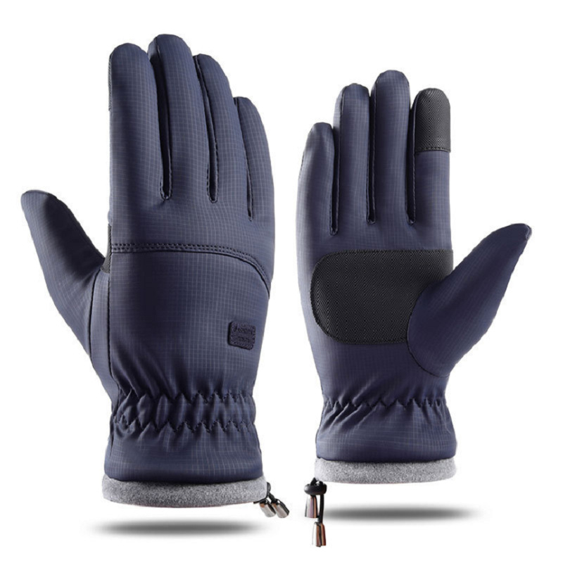 Picture of Ski Gloves, Winter Men's Windproof, Waterproof, Velvet and Thickened Gloves, Sports Cycling Touch Screen Warm Gloves