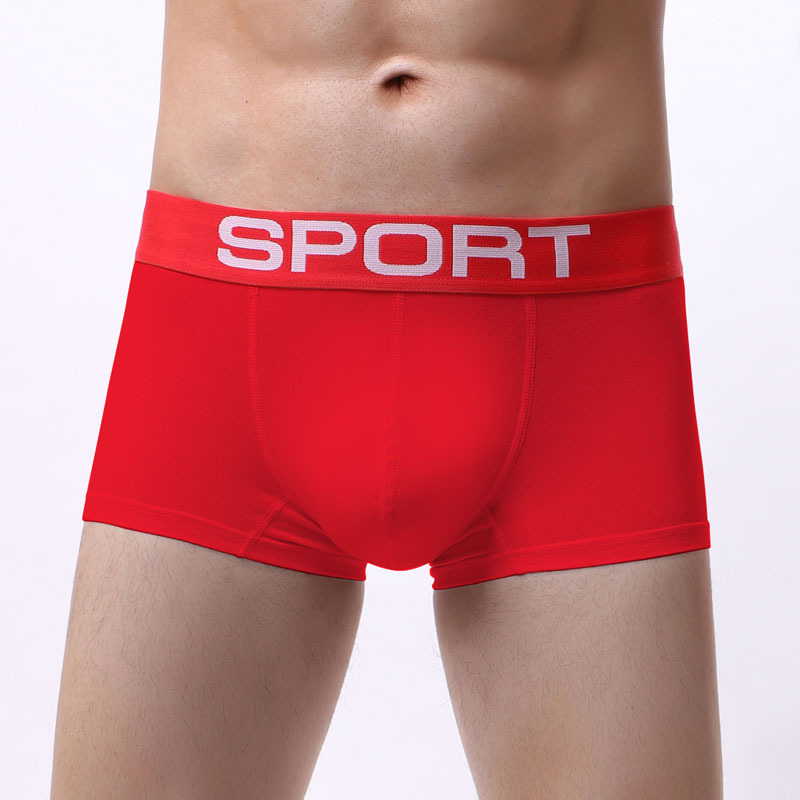 Foreign Trade Hot Selling Men's Cotton Boxer Briefs, Soft, Comfortable and Breathable U Convex Bag European and American Sexy Sports Boxer Briefs