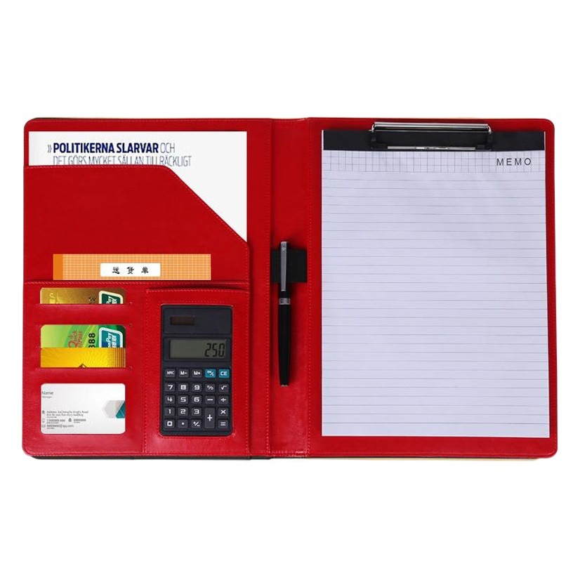 A4 Multifunctional Folder Customization, Single Signing Folder, Business Contract Folder, Leather Manager Folder Customization
