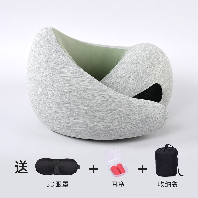 Picture of Travel U-shaped Aircraft Pillow Cervical Cervical Neck Protection Pillow Memory Foam U-shaped Pillow Collectable Folding Pillow