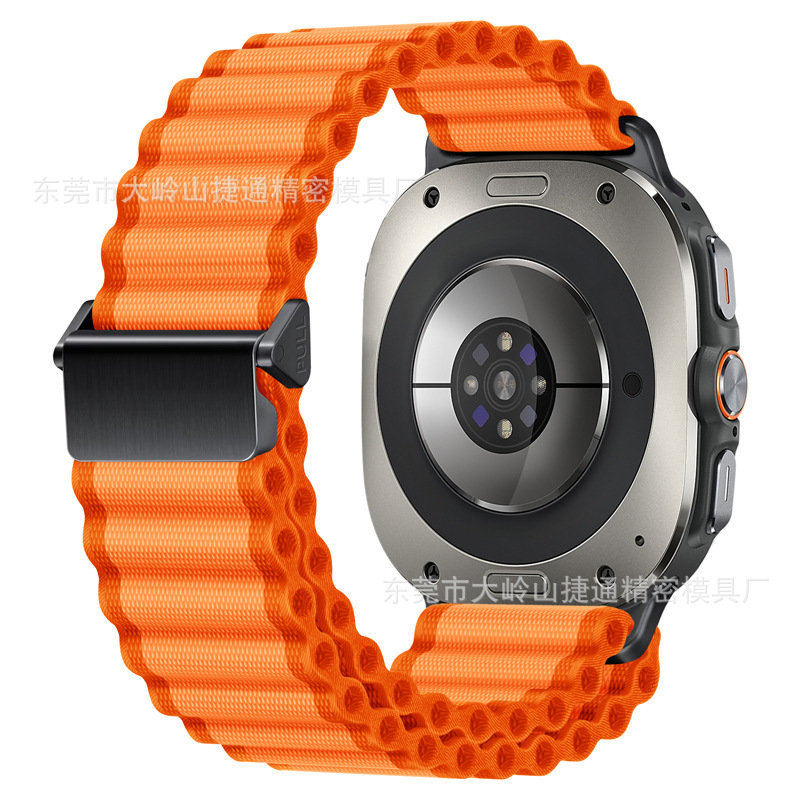 Picture of Suitable for Samsung Watch7/8Ultra Watch Strap Galaxy 47mm Wide Corrugated Sports Off-Road Nylon Strap