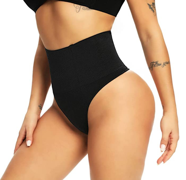 Picture of Seamless High-Waisted Thong Tummy Control Pants for Women Plus Size Body Shaping Pants Sexy Waist-Lifting Butt-Lifting Underwear European and American Cross-Border