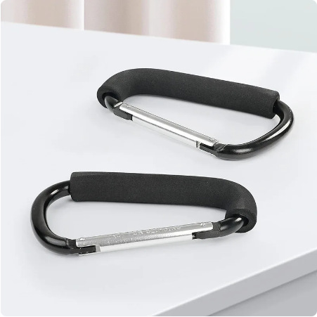 Picture of Sponge D-shaped mountaineering buckle color outdoor aluminum alloy roller skating shoe buckle shoe buckle baby stroller lifting button