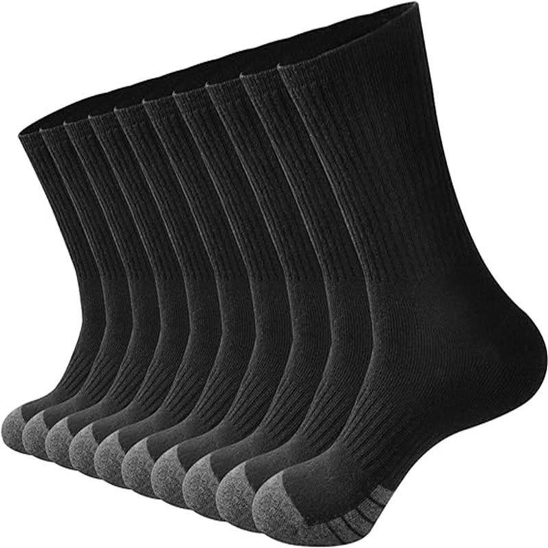 Picture of Zhuji Socks Large Size Elastic Mid-Tube Cotton Socks White Basketball Sports Socks Autumn and Winter Men's Long Socks Wholesale