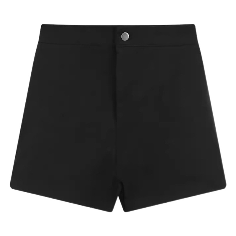 Autumn and Winter Outer Wear Stretch Tight Pants Spice Girls High Waist Hip Hot Pants Black Shorts fleece-lined Thickened Casual Pants for Women
