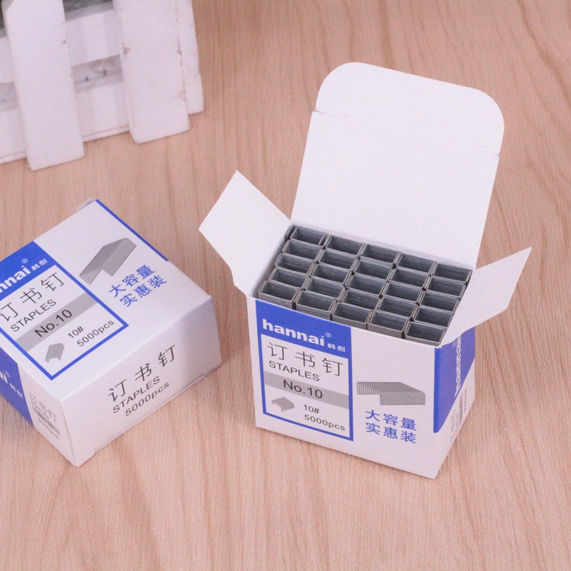 Han Nai No. 10 Staples 10 # Staples No10 Small Staples Mini Staples 5000 Long Strips