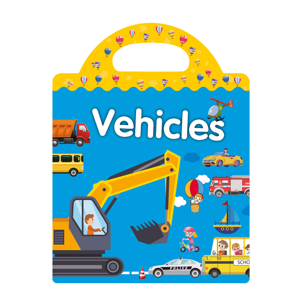 Picture of Cross-border DIY fun children's scene sticker book early education concentration training can be moved repeatedly paste quiet book