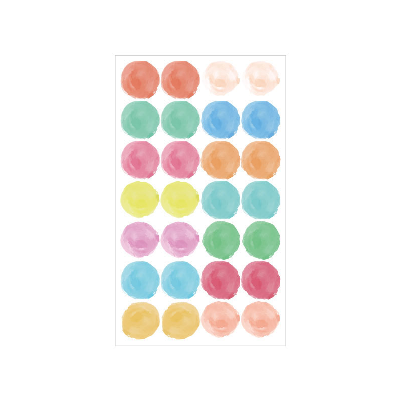 Picture of Donut Loose-leaf Paper Hole Patch Loose-leaf Repair Transparent Paste Protective Paper A5A6A7 Universal Ring Sticker