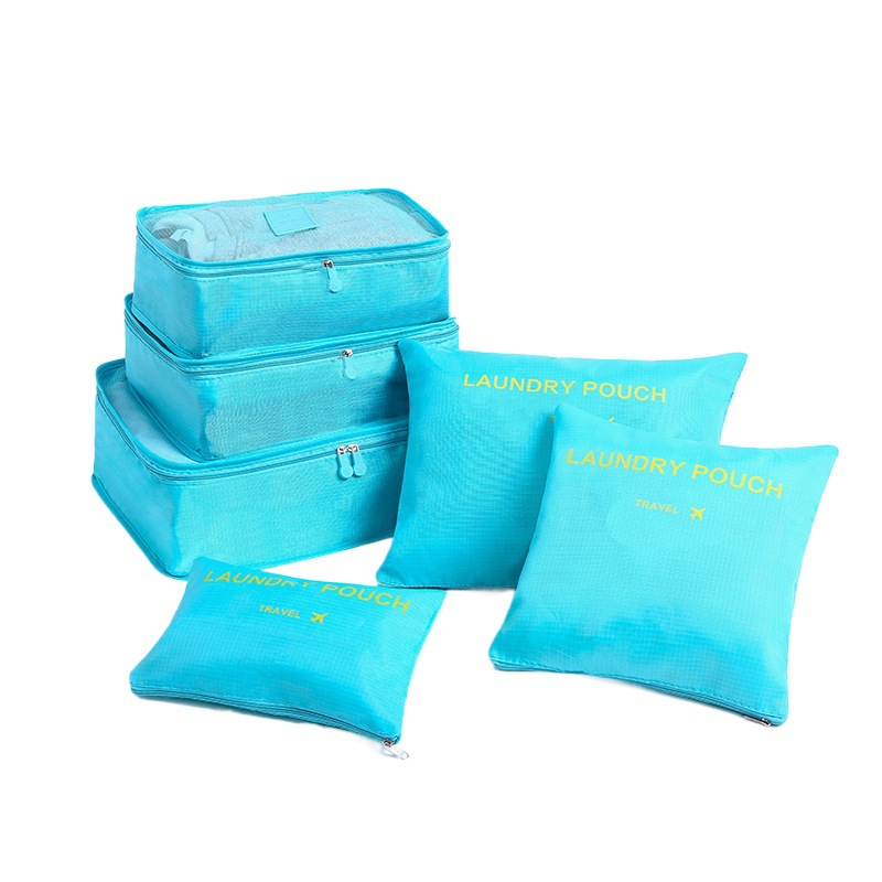 Travel bag 6-piece Oxford cloth storage bag underwear bra finishing bag shoes storage bag 6-piece set manufacturers