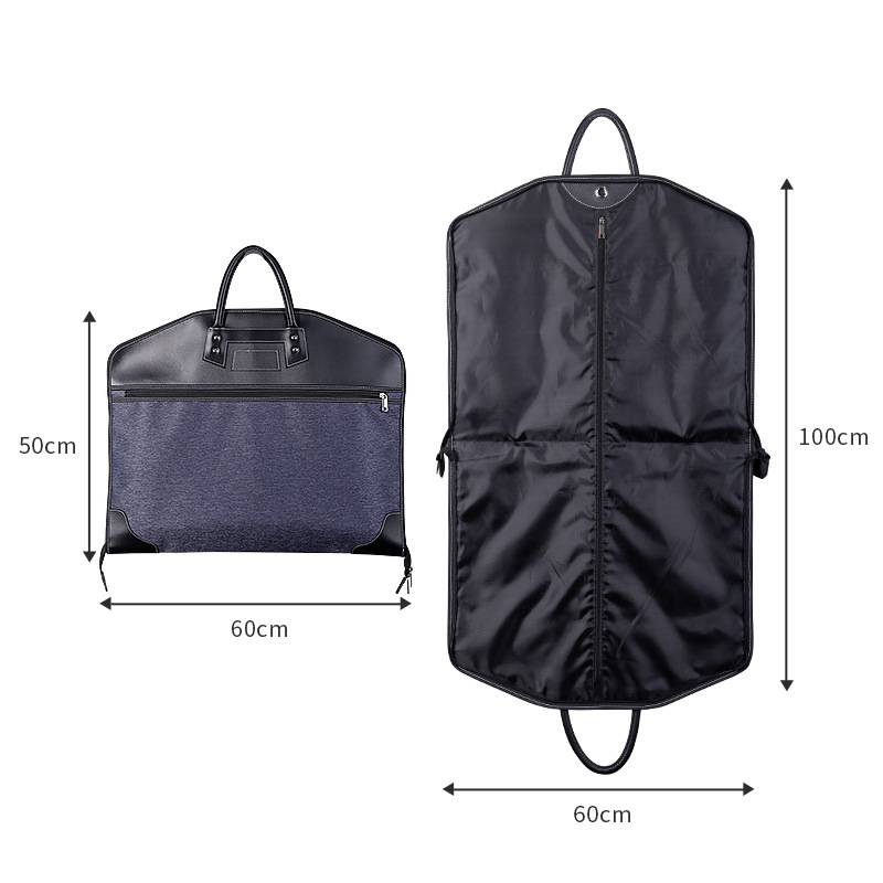 Picture of High-end nylon Oxford cloth suit bag portable handle travel storage bag zipper non-woven suit dustproof bag