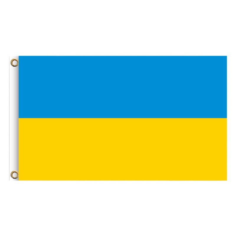 Amazon Ukraine Flag 90*150cm Flag Wholesale Hand-Waving Flag 3*5ft Flagpole Hand-Waving Flagpole