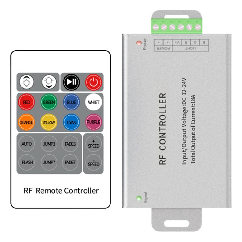 Aluminum shell controller button light string controller PWM low voltage wireless dimmer light strip controller