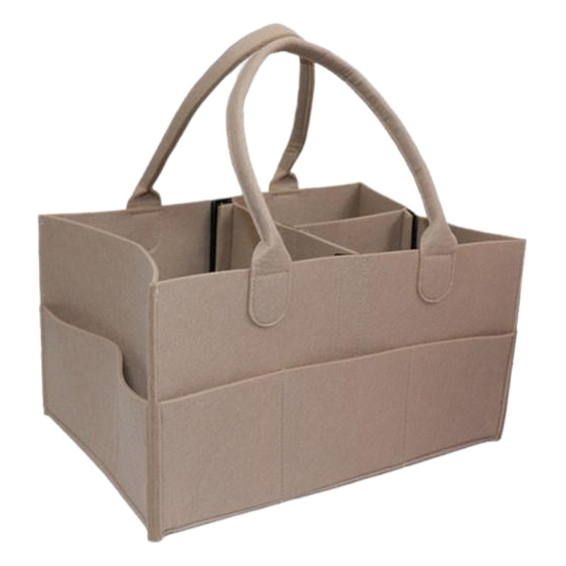 Amazon Fashion felt bag felt diaper bag portable travel storage bag folding felt diaper storage bag