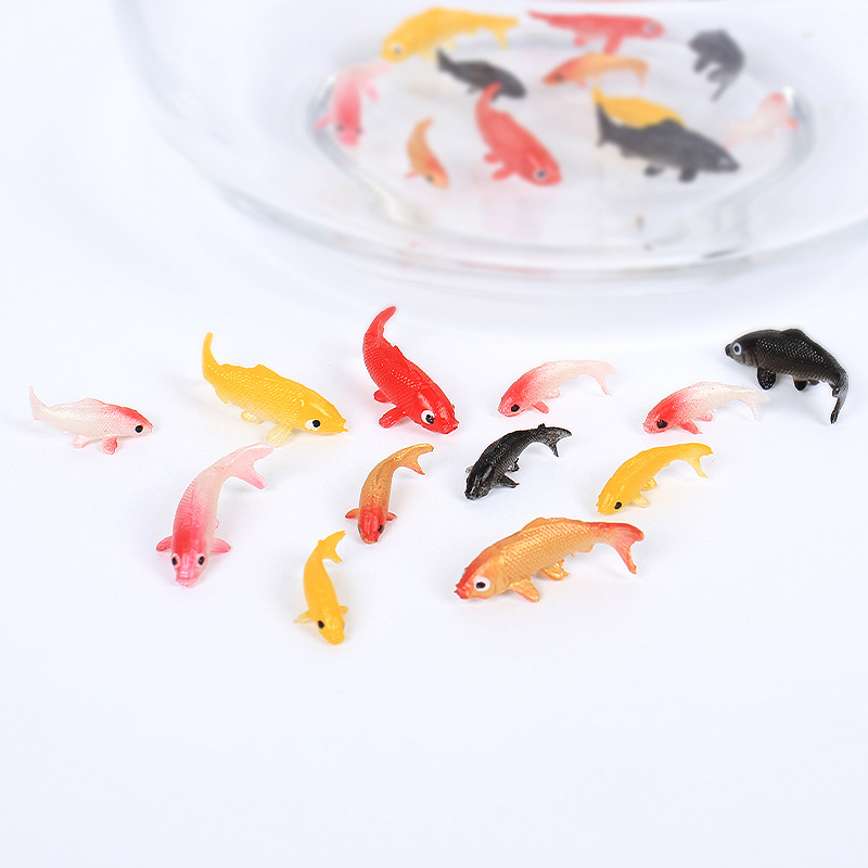 Mini simulation koi goldfish model miniature water scene landscape decoration diy small fish tank jewelry accessories