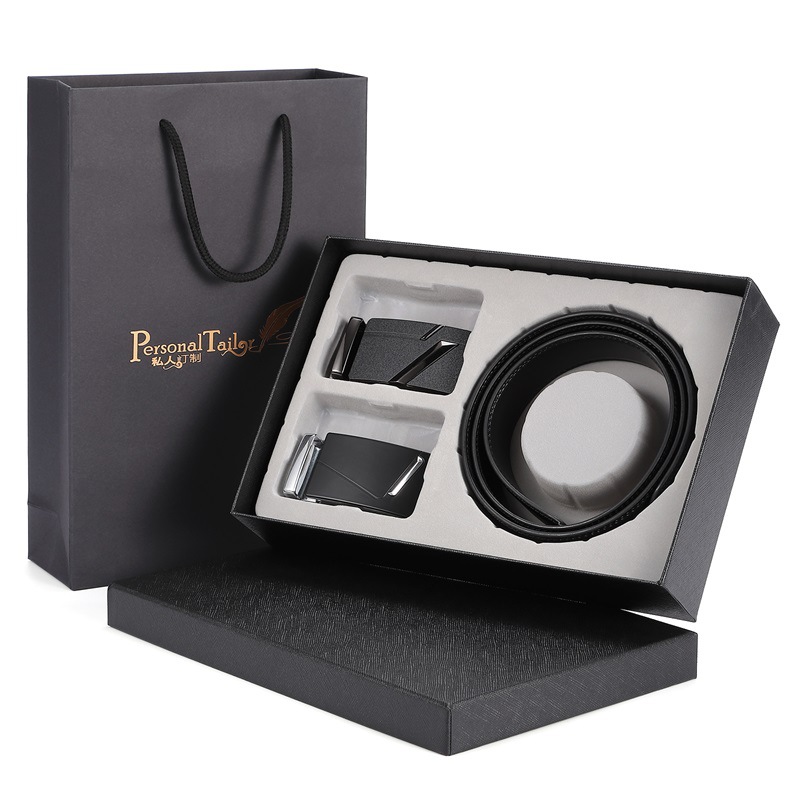 Picture of Gift Wallet Belt Set Corporate Business Men's Genuine Leather Logo Belt Men's Brand Belt Logo Customization