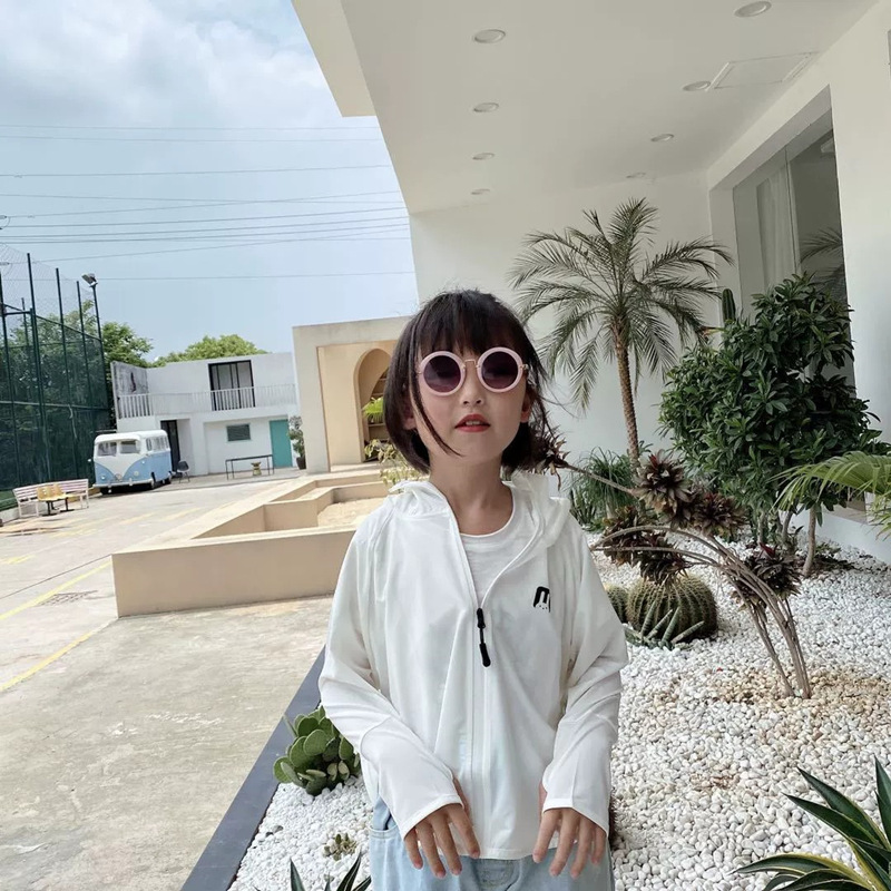 Picture of Children's Sun Protection Clothing 2025 Summer Sun Protection Clothing for Boys and Girls, Thin Breathable Anti-Uv Outdoor Skin Clothing