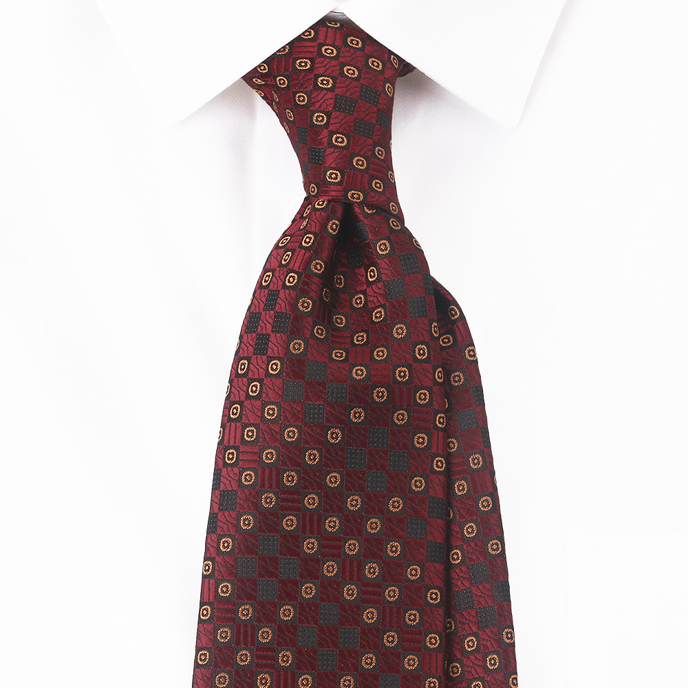 Picture of Tie Men's Dress Korean British Gentleman European and American Style Striped Brown khaki 8CM Hand Tie Professional Fashion