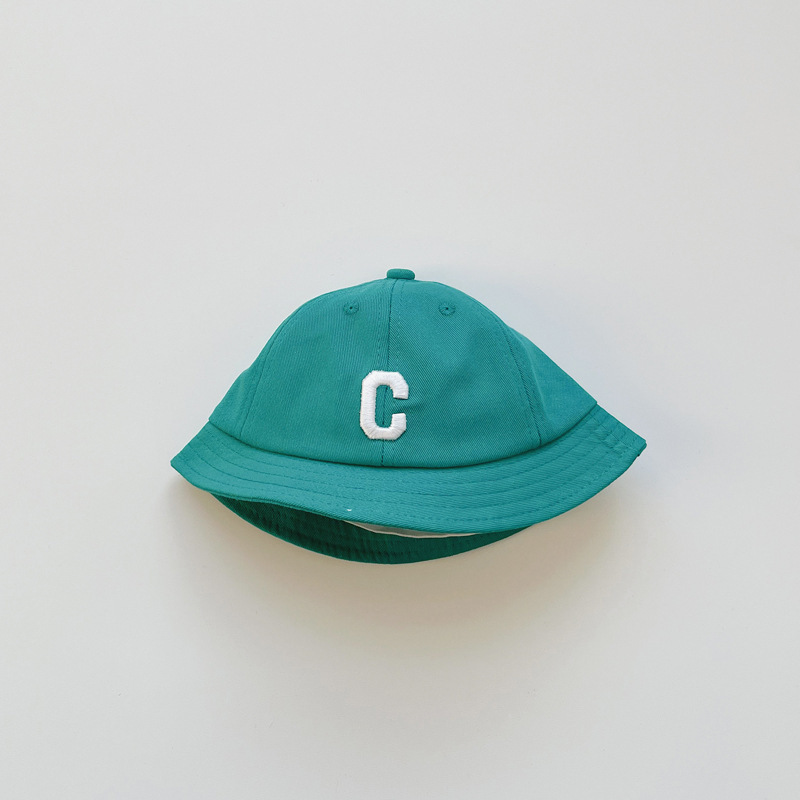 Picture of South Korea Baby Hat Spring and Autumn New Fashion Letter Basin Hat Boys and Girls Baby Sunscreen Children's Fisherman Hat