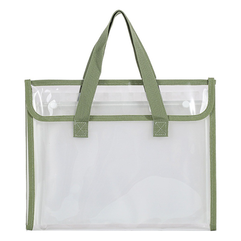 Pvc Accordion Bag File Folder Classification Storage Bag Primary and Middle School Student Book Bag Pregnancy Check Storage Book Portable Type
