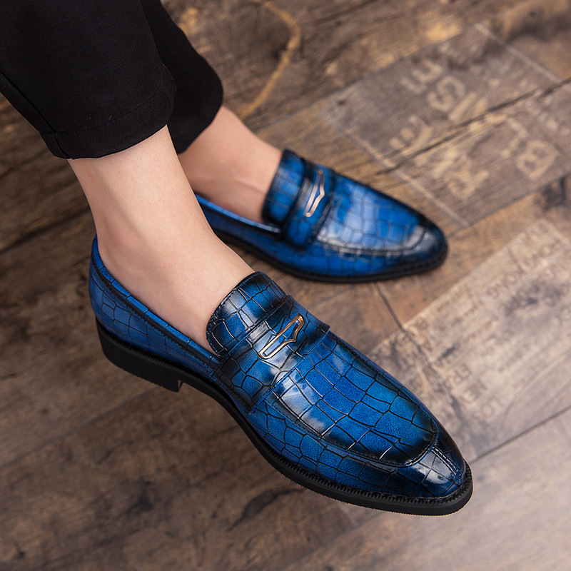 Cross-Border 2020 Autumn New British Retro Casual Small Leather Shoes Formal Business Banquet Men's Shoes Large Size Trendy Shoes for Men