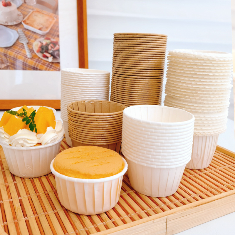 Women's Day Paper Cup, Small Cake Cup, Curling Cup, High Temperature Resistant Muffin Cup, Baking Paper Tray, Oil-Proof and Non-Stick Mold