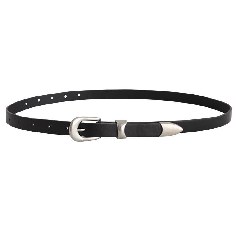 ! Dress Belt for Women 2024 New Fashion Retro Genuine Leather Girdle Versatile Thin Belt Women's National Style