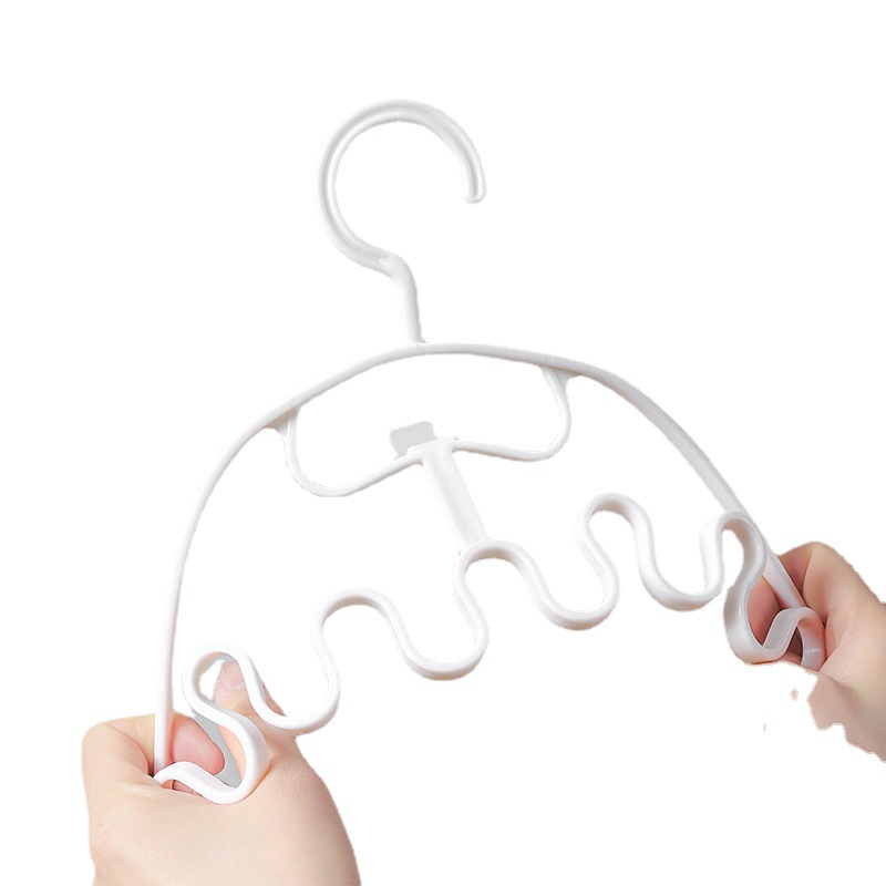 Picture of Wave Sling Hanger Hanging Clothes Traceless Home Student Dormitory Non-slip Multi-functional Hanging Clothes Support Tie Underwear Storage