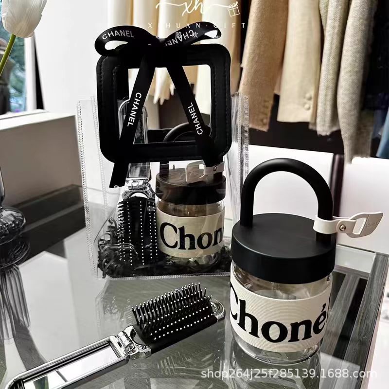 Premium gift bag transparent bag black pvc tote bag birthday gift wedding kindergarten packaging
