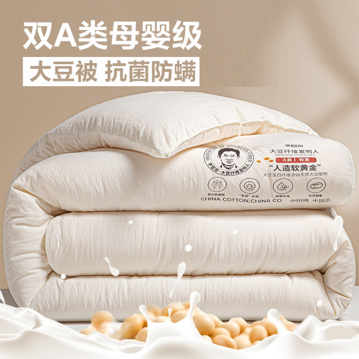 Picture of Class A Li Guanqi Soybean Quilt Thickened Warm Winter Quilt Core Spring and Autumn Quilt Four Seasons Universal Summer Quilt