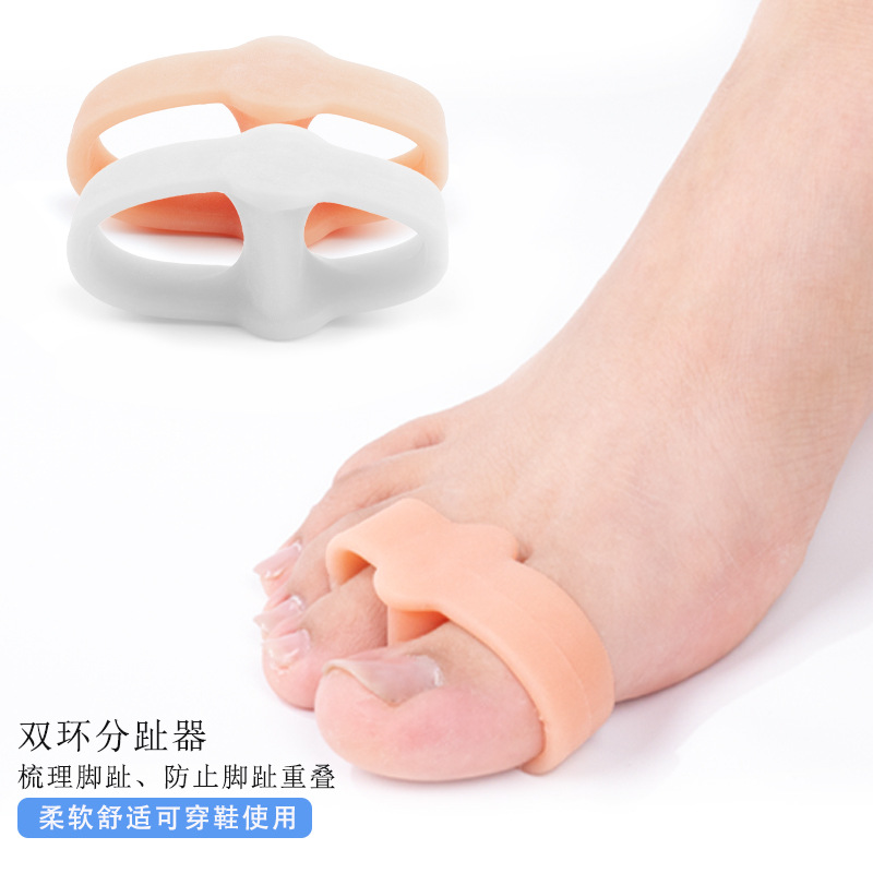 Thumb valgus day and night toe separator toe care sleeve (size double hole) hammer finger source factory